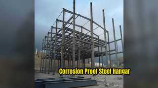 Galvanized Steel Hangar Durable Warehouse Building