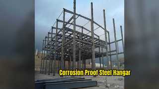 Galvanized Steel Hangar Durable Warehouse Building