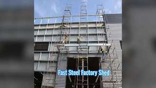 Fast Factory Shed Steel Frame Construction