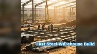 Large Span Steel Warehouse Quick Build