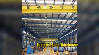 Fireproof Steel Frame Warehouse Construction Fast & Affordable