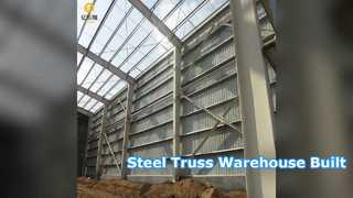 Steel Truss Roof Warehouse Construction Fast & Durable