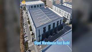 Multi Story Steel Warehouse Fast Build Durable