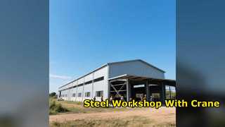 Prefab Steel Workshop With Bridge Crane