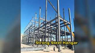Steel Hangar H Beam 200kmh Wind Resistance